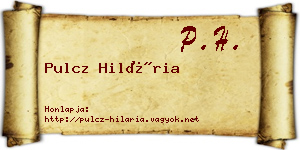 Pulcz Hilária névjegykártya